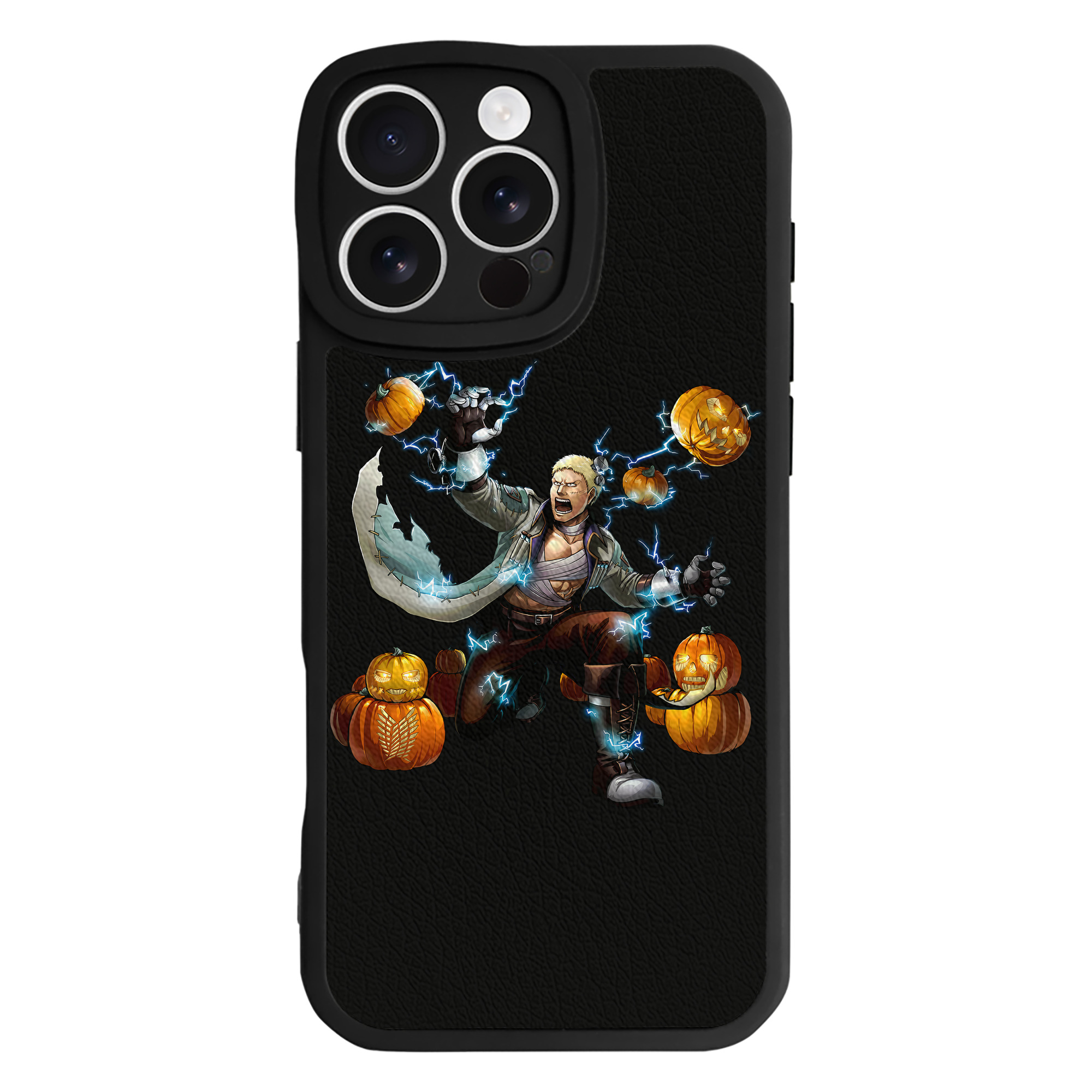 （画像用） 進撃の巨人 ライナー・ブラウン Attack on Titan Reiner Braun 【iPhone 16シリーズ対応】シリコンスマホケース（レザー調） 材質：シリコン